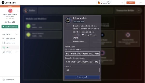 Bridge Module Interface 1