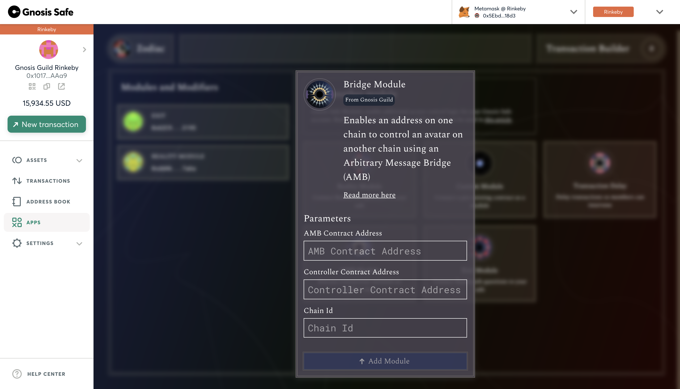 Bridge Module Interface